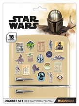 Magnety Star Wars Hvězdné války Mandalorian: Bounty Hunter set 18 kusů (18 x 24 cm)