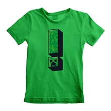 Dětské tričko Minecraft: Creeper Exclamation (9-11 let) zelená bavlna
