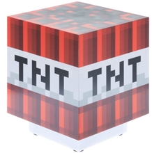 Svítící a zvuková dekorativní lampička Minecraft: TNT (9 x 11 x 9 cm)