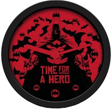 Stolní hodiny Batman: Time For A Hero (průměr 12 cm)