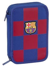 Dvoudílné školní pouzdro FC Barcelona: vzor 11929 (13,5 x 20,5 x 4,5 cm) 34 školních potřeb