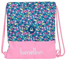 Pytlík gym bag Benetton: Blooming (35 x 40 cm)