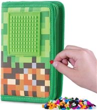 Školní pouzdro Minecraft: Pixel Character (15 x 19 x 3 cm)