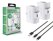 VENOM VS2874 Xbox Series S/X & One White High Capacity Twin Battery Pack + 3 meter cable (X1/XSX)