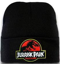 Dětská zimní čepice Jurassic Park Jurský park: Logo (univerzální) černá