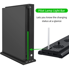 Vertical Cooling Stand with 3 Fans and 3 USB Ports for Xbox One X (X1)