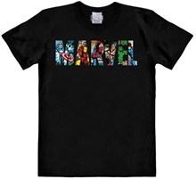 Pánské tričko Marvel: Comic Colour Logo (M) černá bavlna