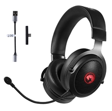 Marvo HG9088W, herní sluchátka, ovládání hlasitosti, černá, PS4, PS5, PC, Android a Switch kompatibilita, podsvícené typ USB
