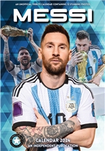 Nástěnný kalendář 2024: Lionel Messi (A3 420 x 297 mm)