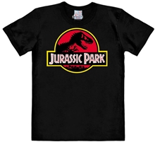 Pánské tričko Jurassic Park Jurský park: Logo (XL) černá bavlna