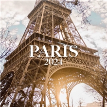 Oficiální nástěnný kalendář 2024 16 měsíců: Paříž (30 x 30 60 cm)