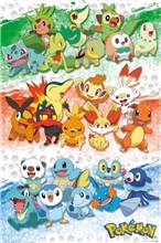 Plakát Pokémon: First Partners (61 x 91,5 cm)