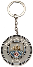 Kovová klíčenka FC Manchester City: Znak (4,5 x 4,5 cm)