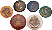 Placka Harry Potter: Znaky kolejí Set 6 placek (průměr 2,5 cm 3,2 cm)