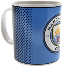 Keramický hrnek FC Manchester City: Barevný klubový znak (objem 315 ml)