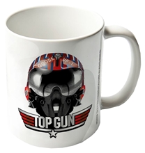 Bílý keramický hrnek Top Gun Maverick: Goose Helmet (objem 315 ml)