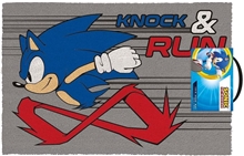 Rohožka Sonic The Hedgehog - Knock and Run (40 x 60cm)