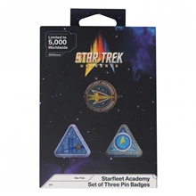 Sada odznaků Star Trek - Starfleet Academy (3 ks)
