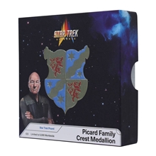 Collectible Star Trek medallion - Picard's family coat of arms