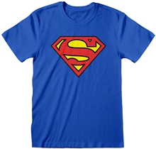 Pánské tričko DC Comics: Superman Shiels (S) modré bavlna