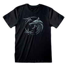 Pánské tričko The Witcher Zaklínač: Emblem (XL) černá bavlna