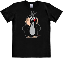 Pánské tričko Krteček: Oh Oh! (3XL) černá bavlna