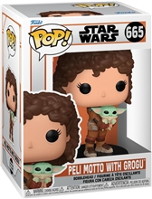 Funko POP Disney Star Wars - The Mandalorian - Peli Motto with Grogu (665)