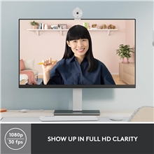 Logitech - Brio 300 Full HD webcam - Off-white