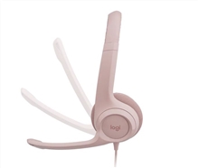 Logitech - H390 Wired Headset - pink