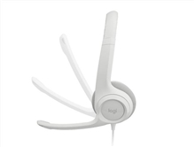 Logitech - H390 Wired Headset - white