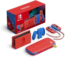 Nintendo Switch Console - Mario Red & Blue Edition + Carry Case (SWITCH)