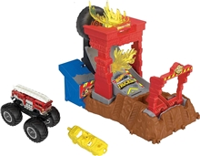 Hot Wheels Monster Trucks ARENA SMASHERS - 5 Alarm Fire Crash Challenge