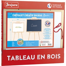 Jeujura Wooden Stand with Multifunctional Board 56 x 43 cm and Accessories