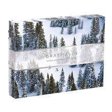 Galison Double-Sided Puzzle Snow Gray Malin 500 Pieces