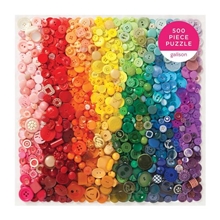 Galison Puzzle Rainbow Buttons 500 Pieces