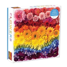 Galison Puzzle Rainbow Flowers 500 pieces