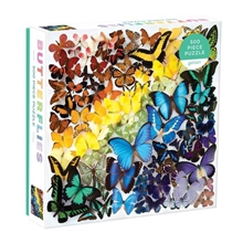 Galison Puzzle Rainbow Butterflies 500 pieces