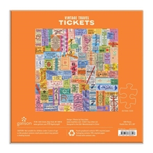 Galison Puzzle Travel Tickets vintage 500 pieces