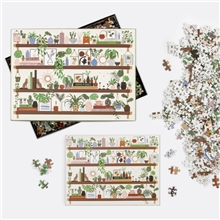 Galison Puzzle Shelves with Plants 1000 Pieces
