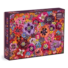 Galison Puzzle Bees Among Poppy Flowers 1000 Pieces