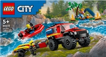 LEGO® City: 4x4 Fire Truck with Rescue Boat Toy (60412)