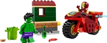 LEGO® Marvel 76287: Iron Man with Bike and The Hulk