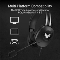 ASUS TUF Gaming H1 GEN II, Wired, black