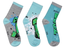 Minecraft Kids Socks: Boom Set of 3 Pairs