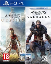 Compilation Assassins Creed Odyssey & Assassins Creed Valhalla (PS4)