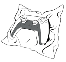 3D Pillow Stand for DualSense Controller - White