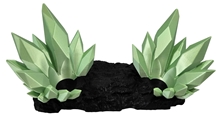 3D Crystal Stand for Videogame Controller - Green