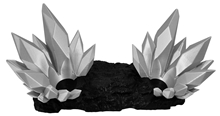 3D Crystal Stand for Videogame Controller - Silver