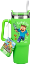 Minecraft - Green Steve & Creeper 900ml Multiway Travel Cup with Straw