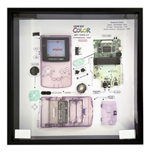 Gameboy Color (Clear Atomic Purple) Shadowbox